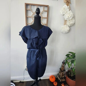 Jack & Ginger Navy Blue Dress Size Large